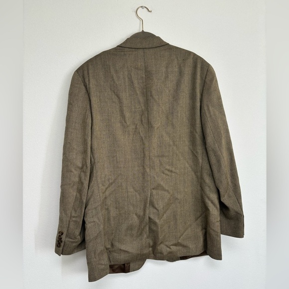 Vintage Chaps Ralph Lauren March Fields Brown Oversized Blazer men’s 42R - Picture 5 of 7